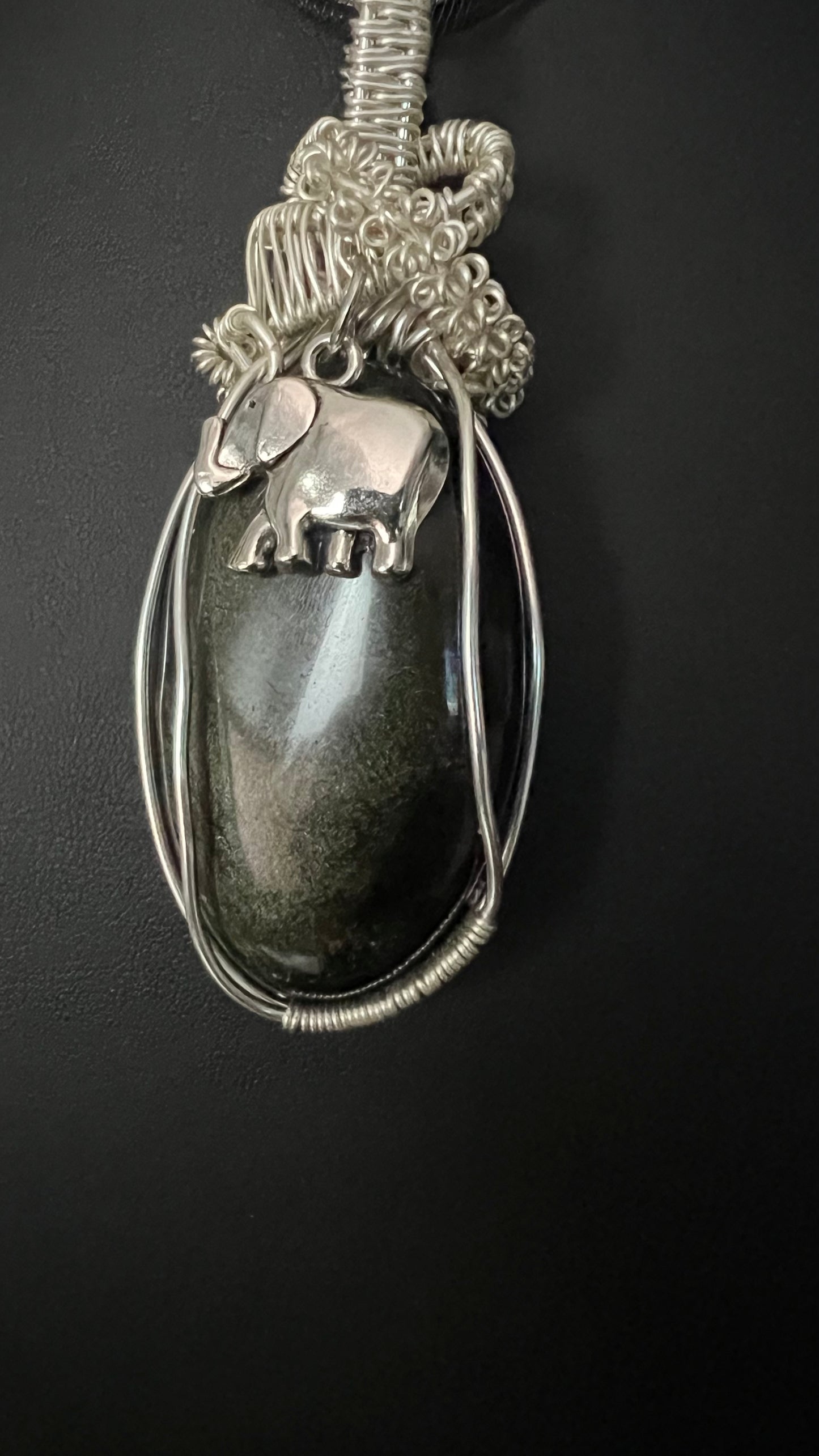 Black Obsedian Sheen pendant