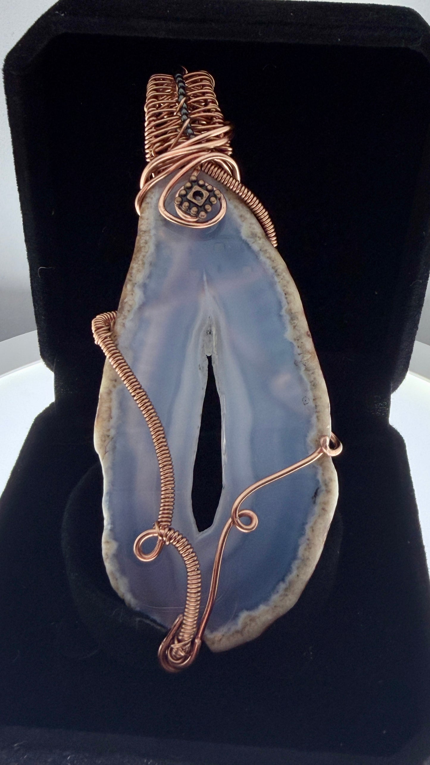 Blue Agate Pendant