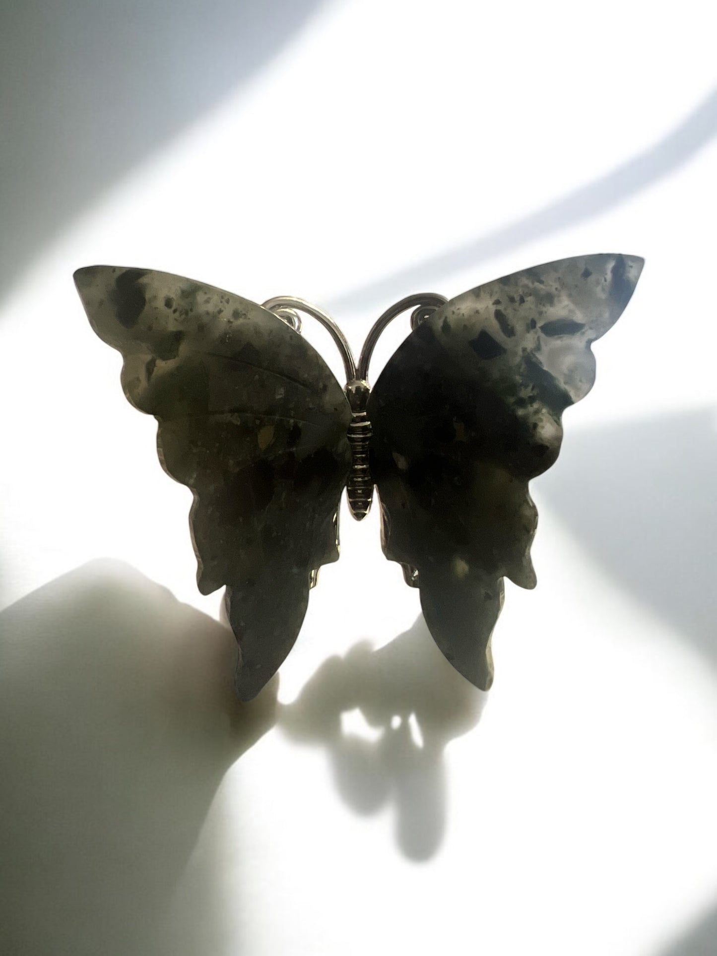 Bloodstone Butterfly with Stand attached 3.5"