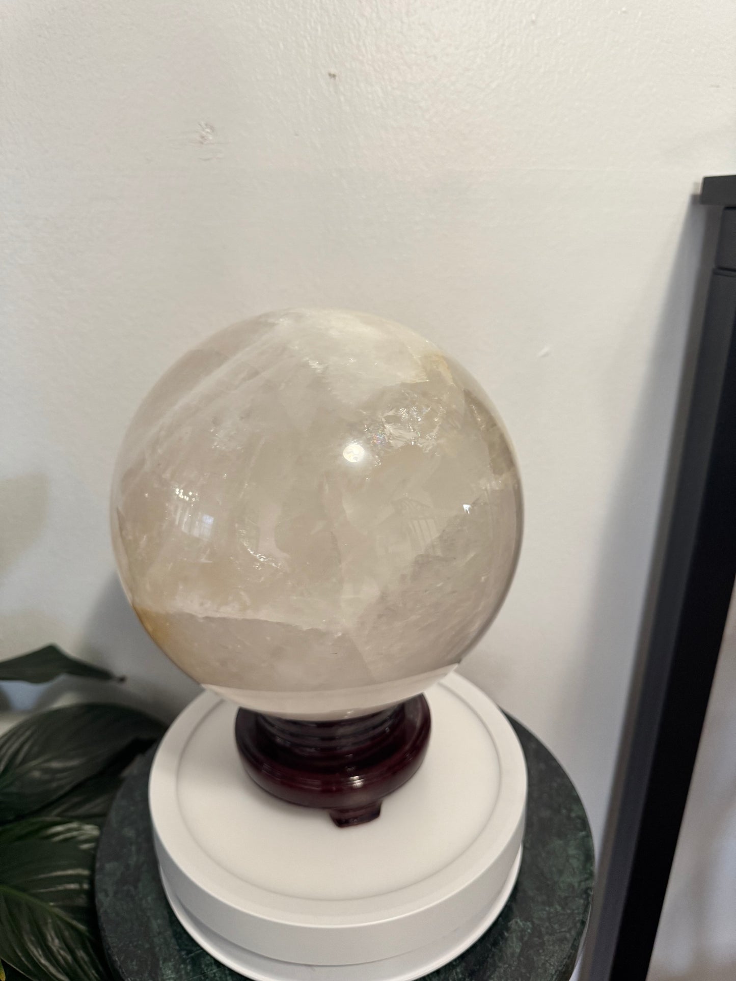 Golden Healer Quartz Sphere – 26.48 lb | 6” Wide