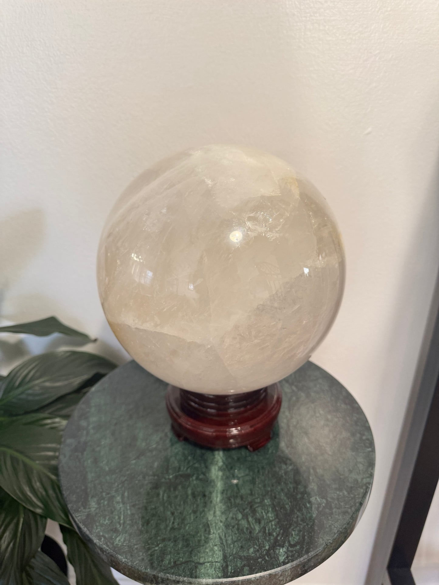 Golden Healer Quartz Sphere – 26.48 lb | 6” Wide