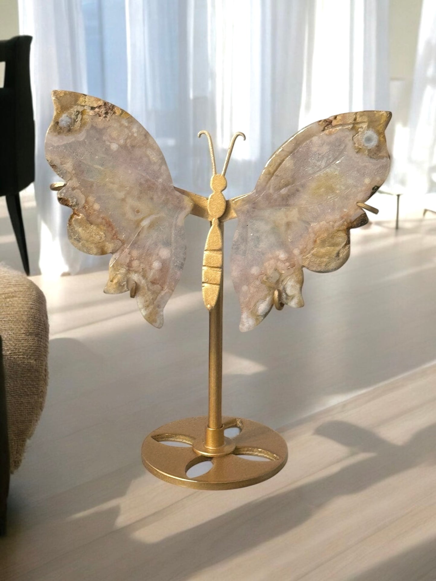Flower Agate Butterfly