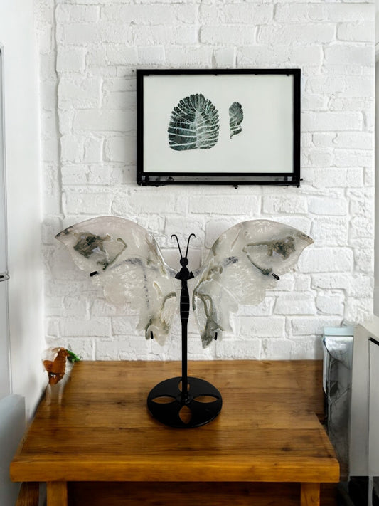 Moss Agate Butterfly
