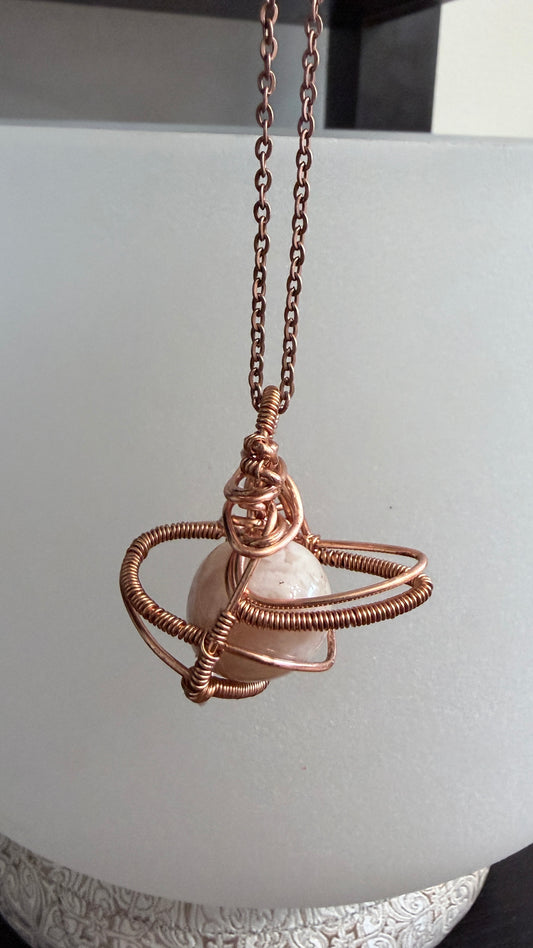 Flower Agate Pendant