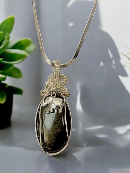 Black Obsedian Sheen pendant