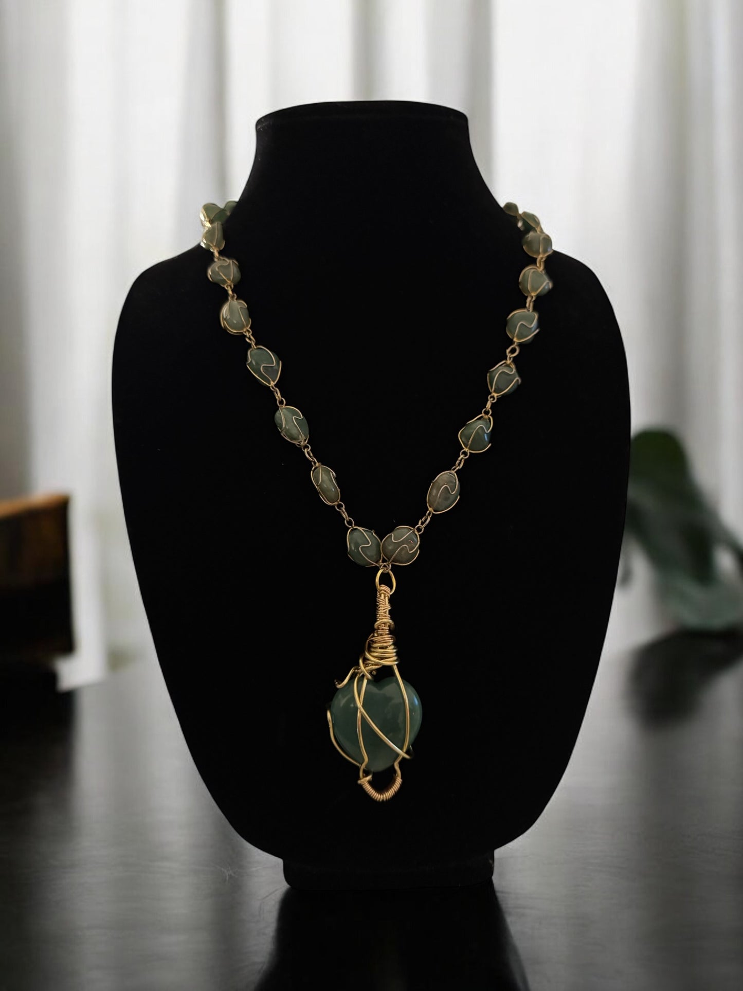 Aventurine Necklace 36”