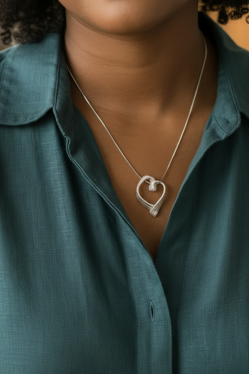 Wire Heart Pendant