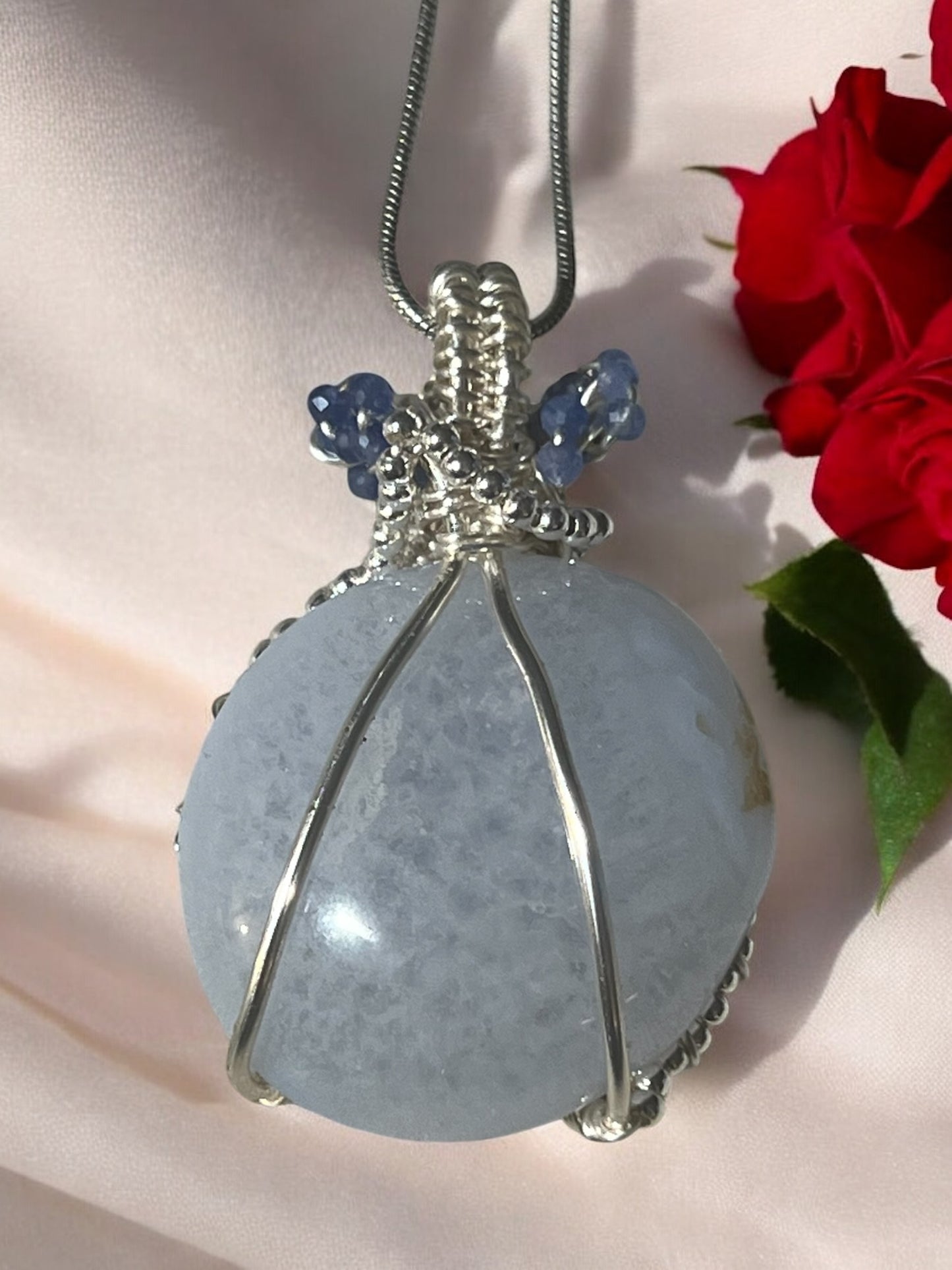 Blue Chalcedony Pendant