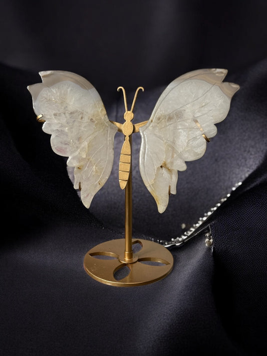 Golden Healer Quartz Butterfly