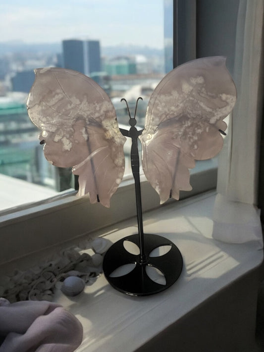 Large Flower Agate Butterfly