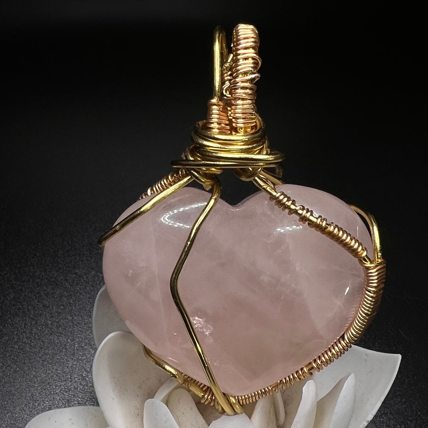 Rose Quartz Heart pendant