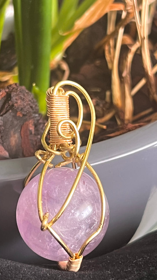 Amethyst Sphere Pendant