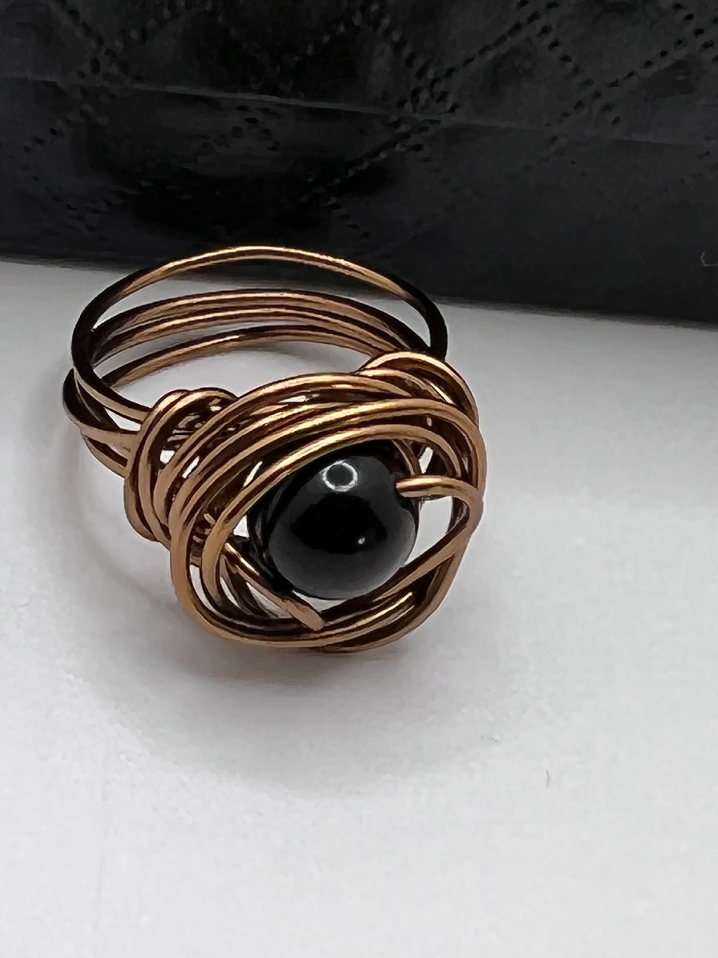 Obsidian Ring size 7- helps to shield you against negativity