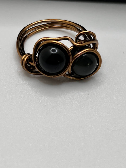 Obsidian ring size 6.5-metaphysical properties that helps to shield you against negativity