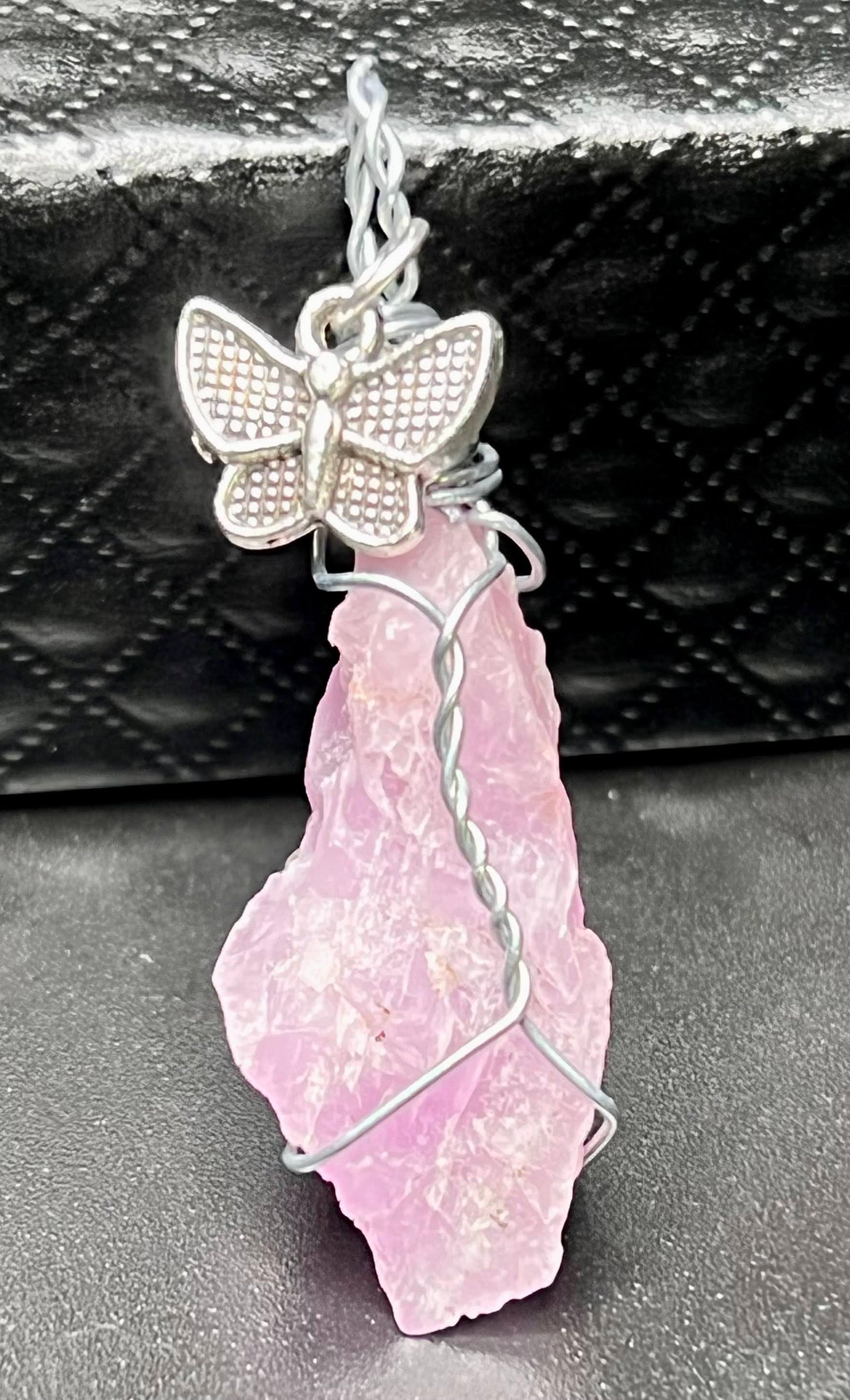Rose Quartz (with Butterfly)- unconditional love! It's said to boost feelings of self-love and foster loving relationships with others