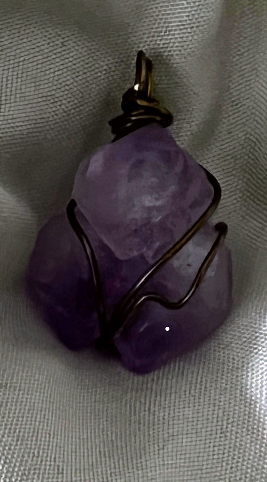 Amethyst-relieves stress, anxiety. a natural tranquilizer