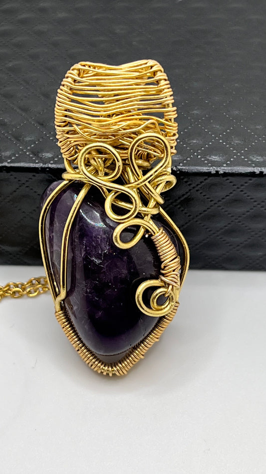Amethyst - relieves stress, anxiety.  a natural tranquilizer