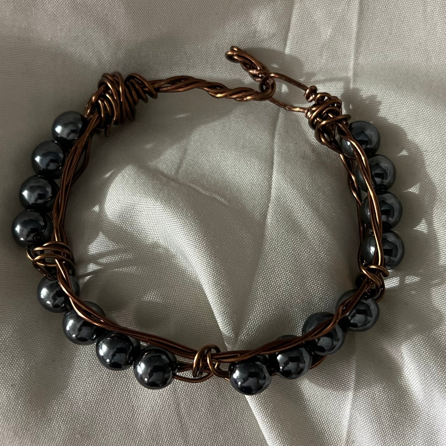 Hematite men’s bracelet- to restore, strengthen and regulate blood supply. Great for anxiety
