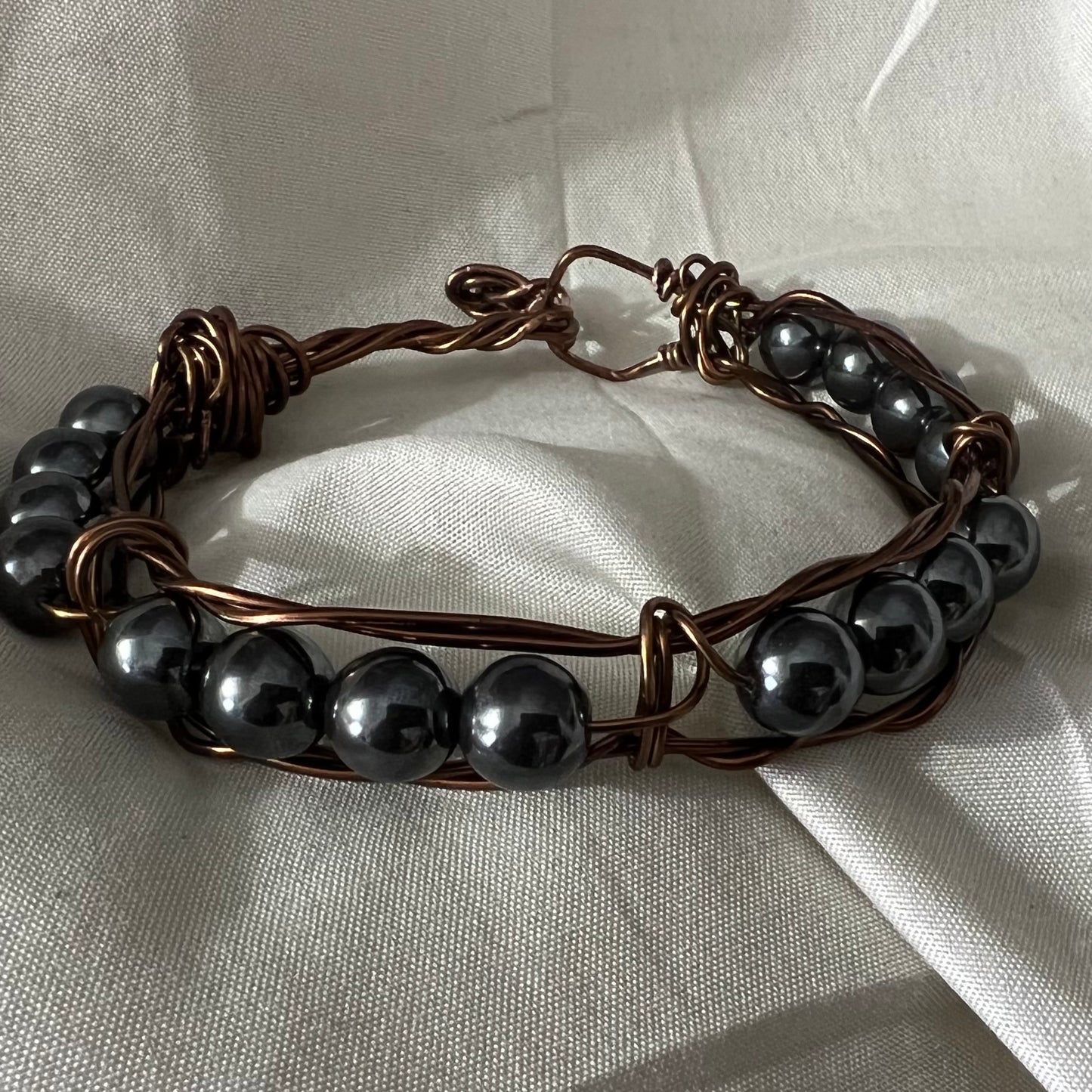 Hematite men’s bracelet- to restore, strengthen and regulate blood supply. Great for anxiety