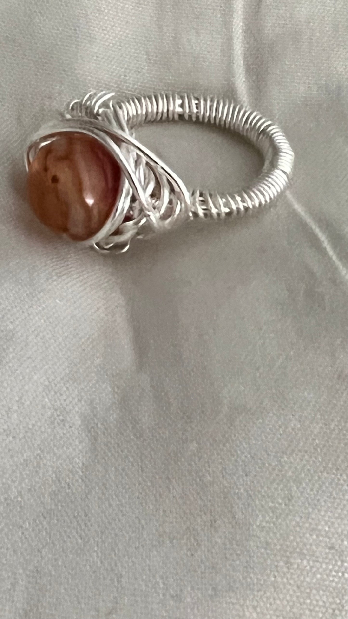 Carnelian Ring (size 5) restores vitality and motivation, and stimulates creativity